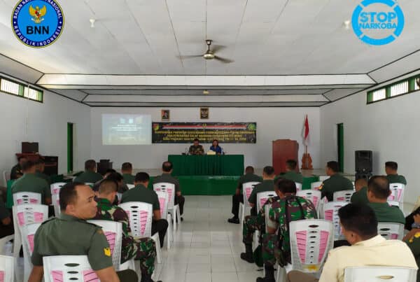 Penyuluhan Program P4GN dan Tes Urine Bagi Prajurit dan PNS Kodim 1310/Bitung