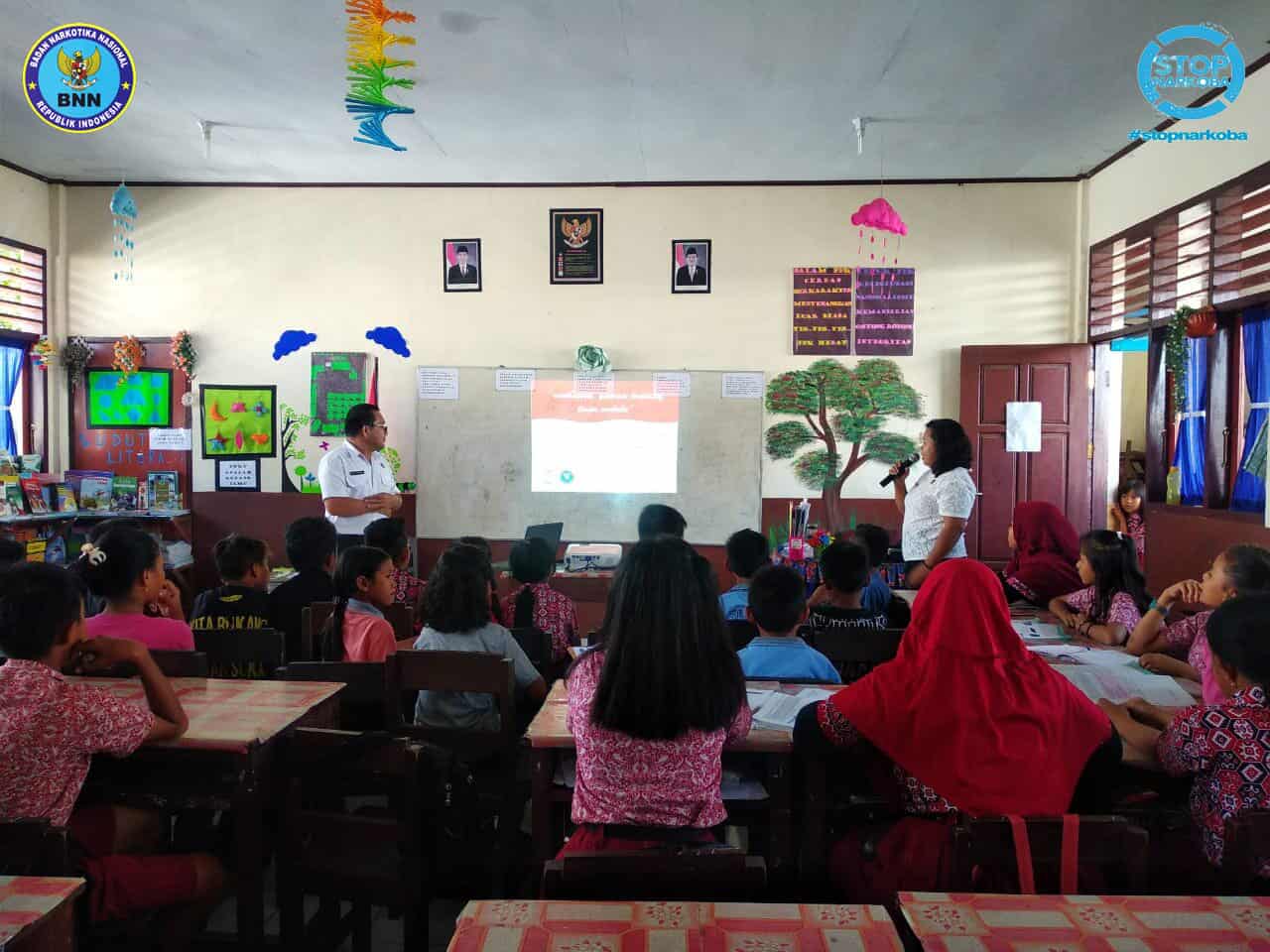 SOSIALISASI GERAKAN ANTI NARKOBA SEKOLAH DASAR NEGERI 6/84 KOTA BITUNG