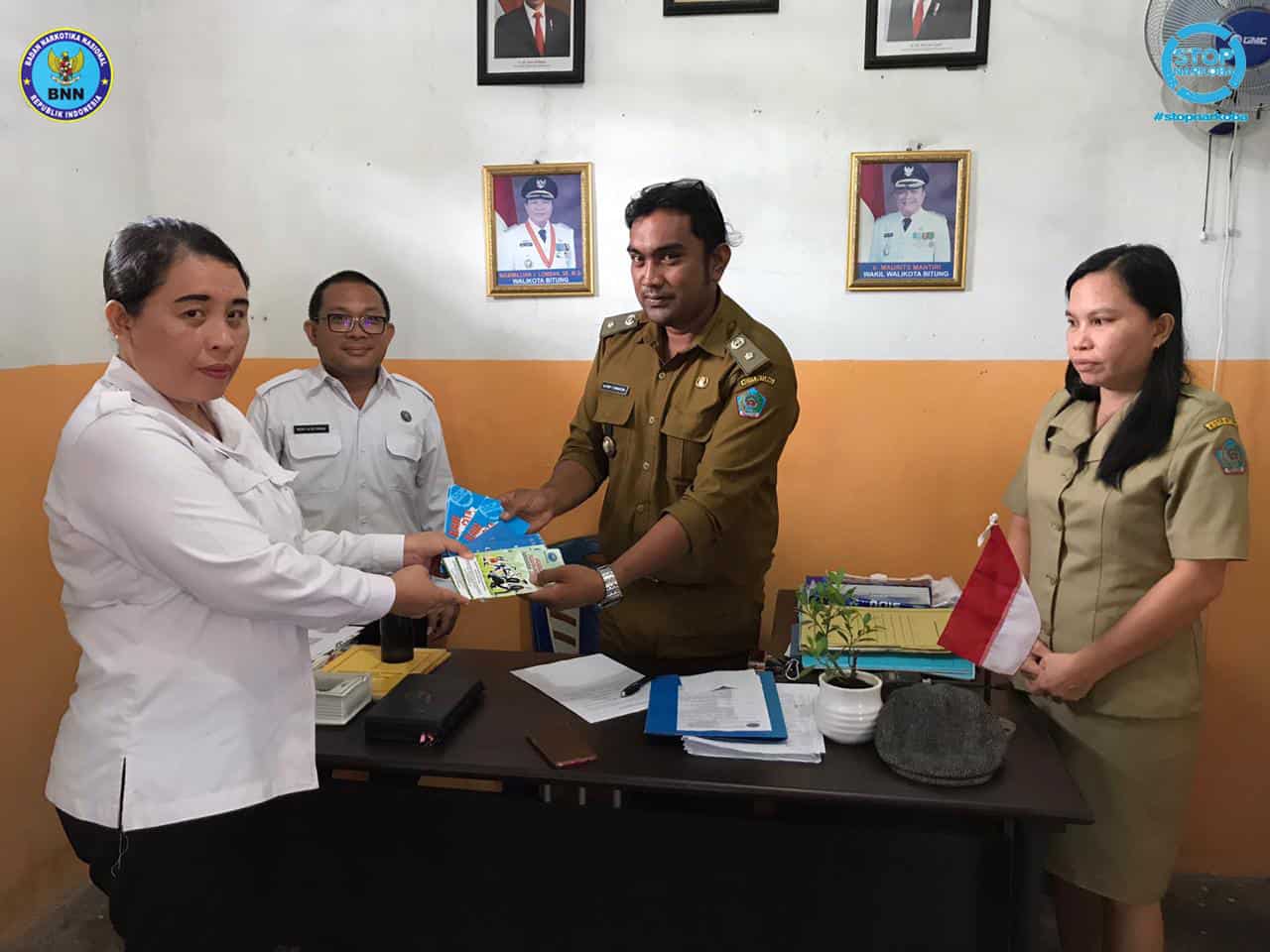 KOORDINASI DALAM RANGKA PELAKSANAAN ADVOKASI PEMBANGUNAN BERWAWASAN ANTI NARKOBA KE KELURAHAN MADIDIR WERU