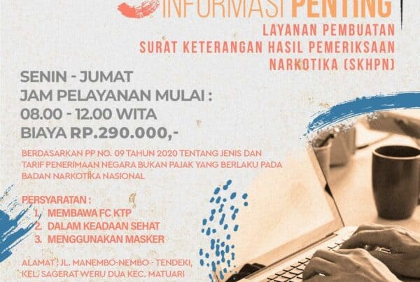 SURAT KETERANGAN BEBAS NARKOBA? Konsep Otomatis