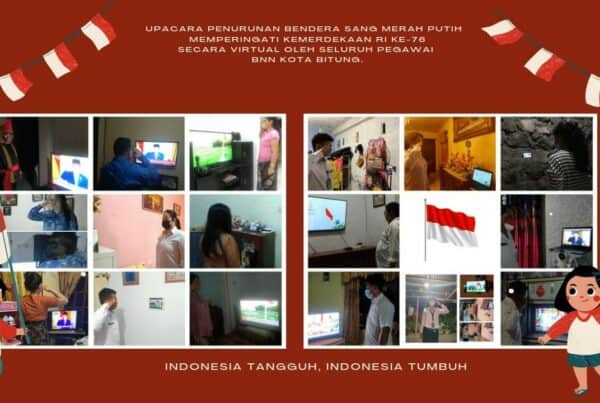 Upacara Penurunan Bendera Sang Merah Putih memperingati Kemerdekaan RI ke-76