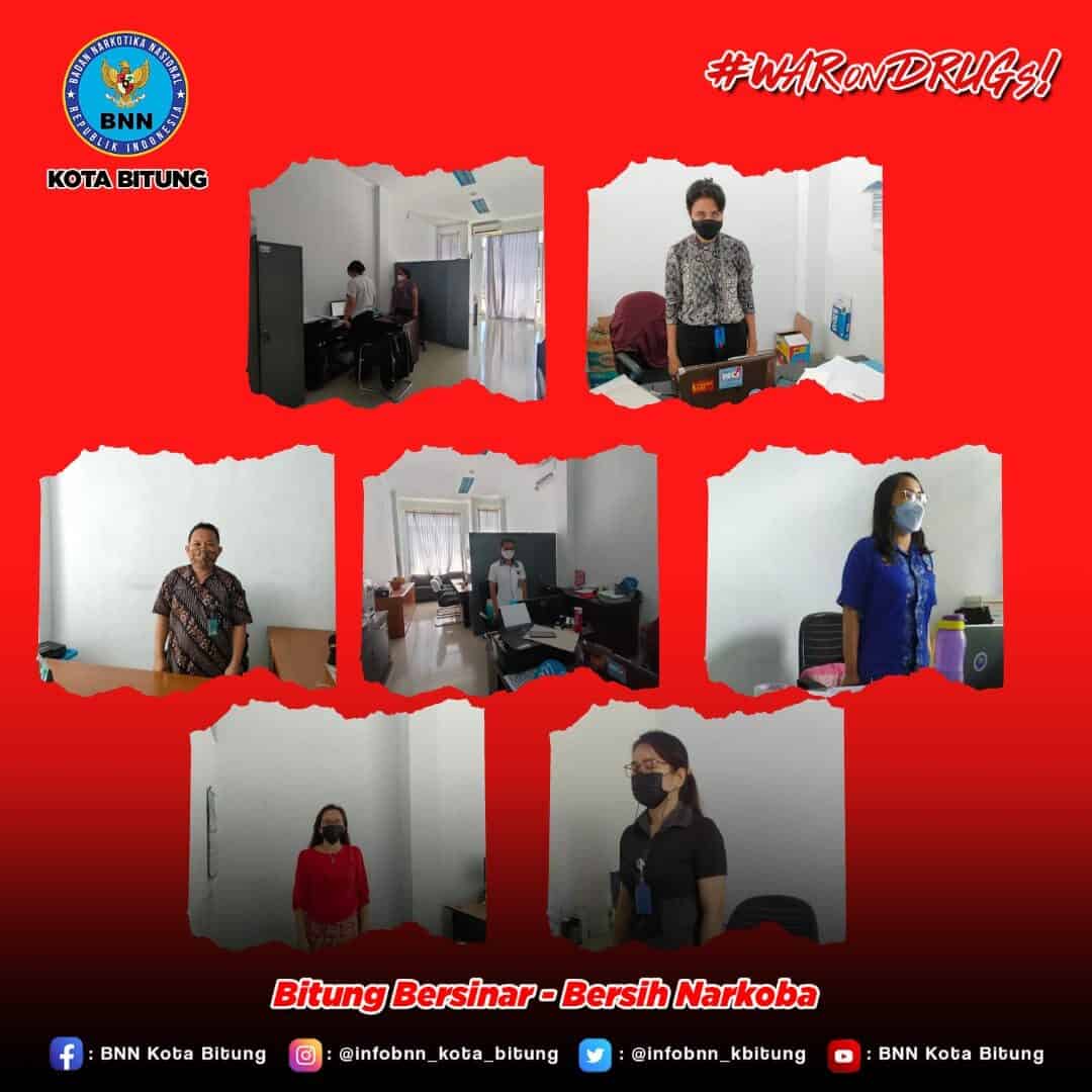 Mendengarkan Teks Pancasila di Lingkungan BNN Kota Bitung Mendengarkan Teks Pancasila di Lingkungan BNN Kota Bitung