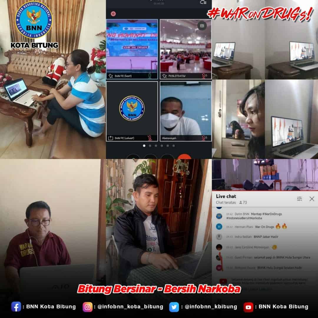 Mengikuti Virtual LIVE War On Drugs Choir Competition Tahun 2021