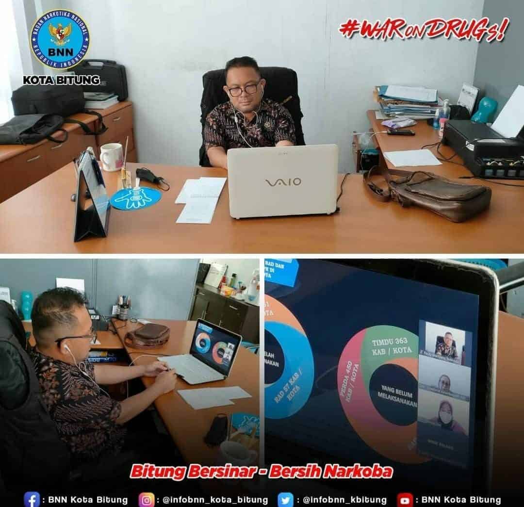 Mengikuti Virtual Dharma Wanita Persatuan BNN RI Tahun 2021 Konsep Otomatis