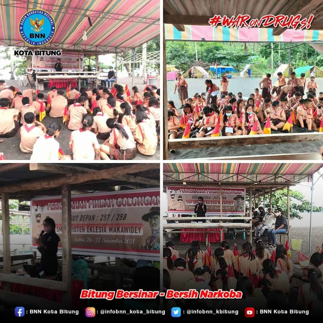 Sosialisasi P4GN di Lingkungan Pelajar dalam Kegiatan Pramuka SMP Kristen Eklesia Makawidey