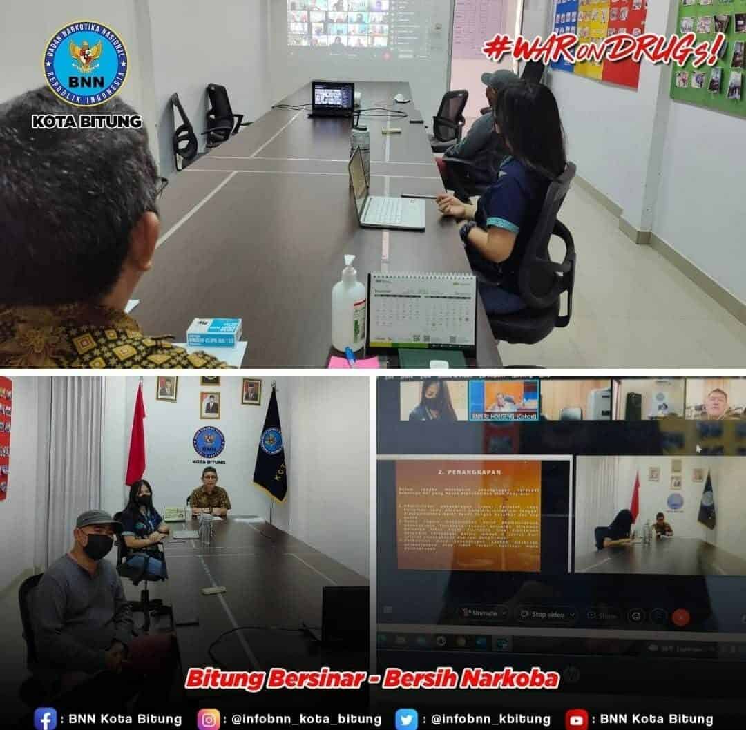 Mengikuti Virtual Dharma Wanita Persatuan BNN RI Tahun 2021 Konsep Otomatis