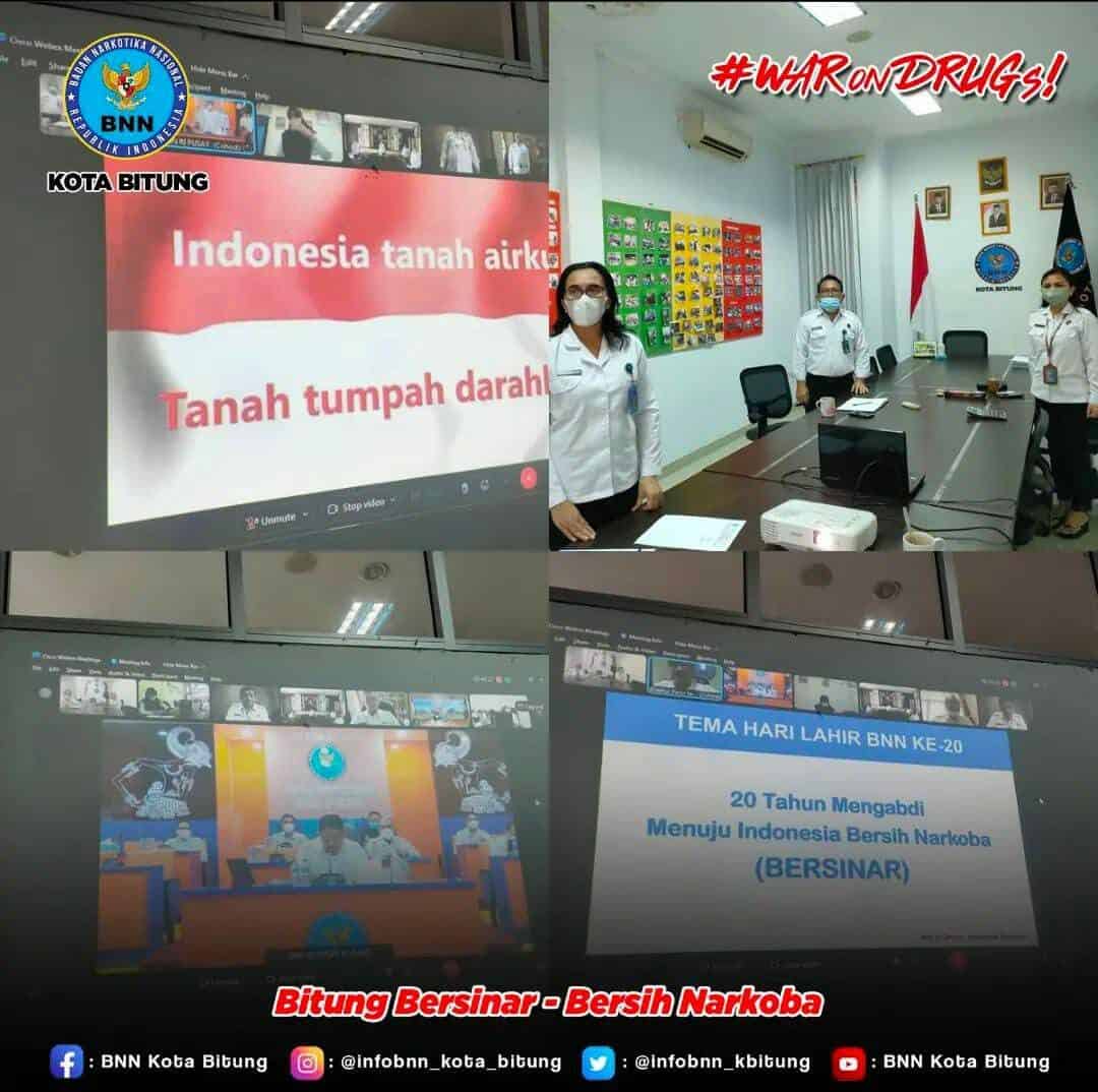 Mengikuti Rapat Koordinasi DUPAK JF. Penyuluh Narkoba melalui Virtual Meeting Konsep Otomatis