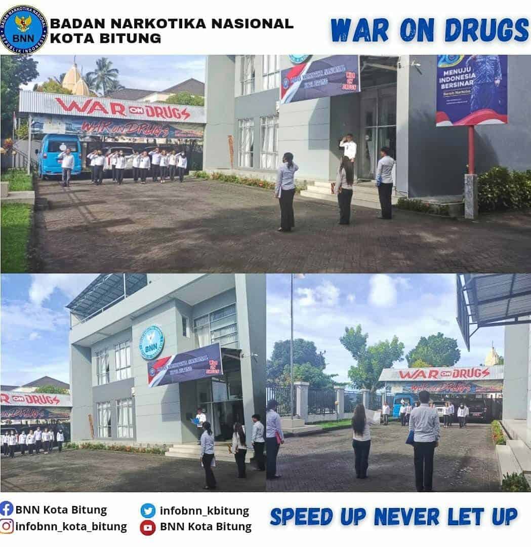 Melaksanakan Apel Pagi di Lingkungan BNN Kota Bitung Konsep Otomatis