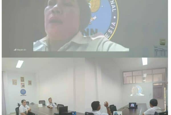 Mengikuti Rapat Pemberian Penghargaan P4GN melalui Virtual
