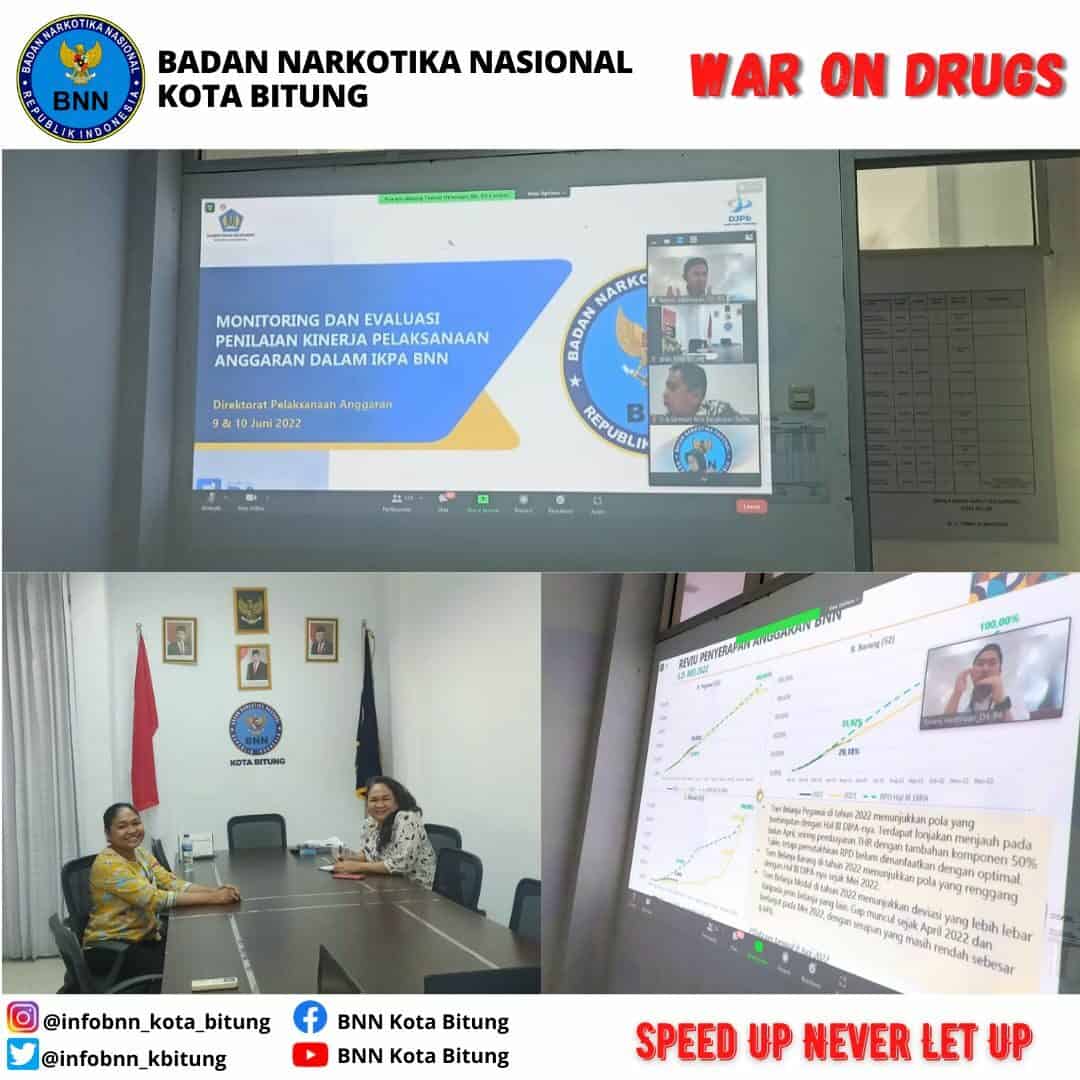 Mengikuti Evaluasi Kinerja Pelaksanaan Anggaran, Strategi Akselerasi Belanja dan Capaian Output BNN Triwulan II T.A. 2022 Melalui Virtual Meeting Mengikuti Evaluasi Kinerja Pelaksanaan Anggaran, Strategi Akselerasi Belanja dan Capaian Output BNN Triwulan II T.A. 2022 Melalui Virtual Meeting