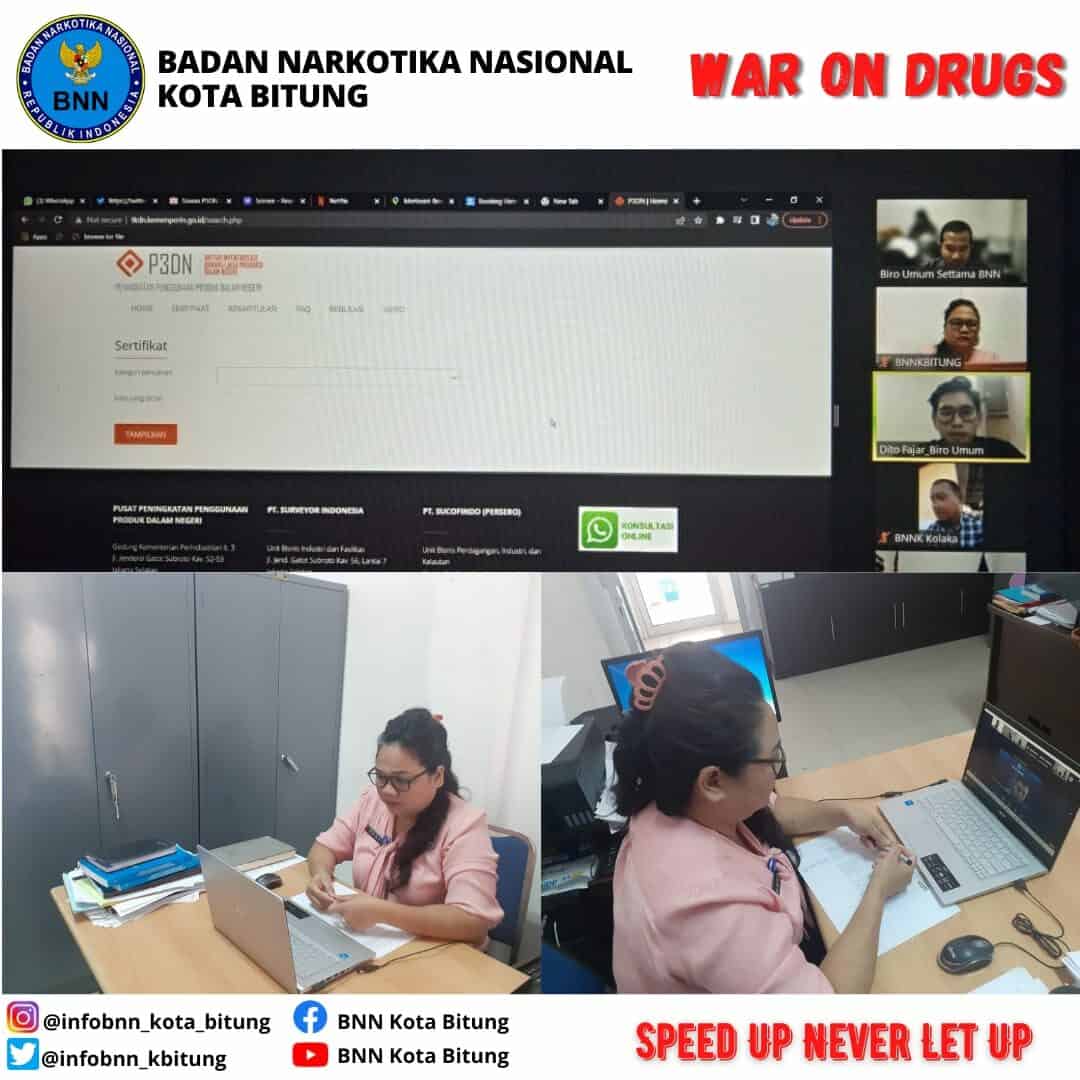 Mengikuti Rapat Asistensi Pengisian Kertas Kerja P3DN melalui Virtual Konsep Otomatis