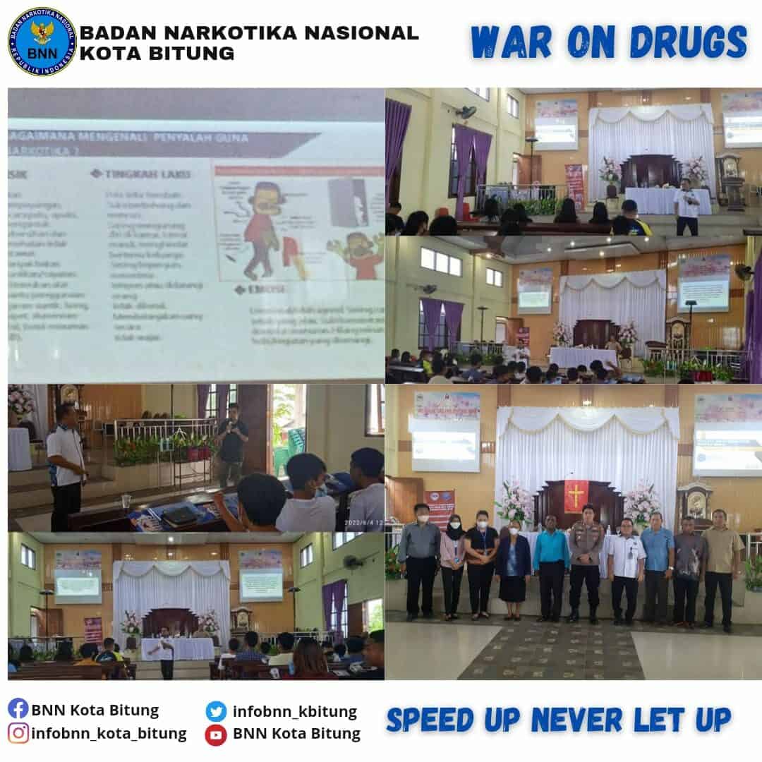 Melaksanakan Kegiatan Sosialisasi War On Drugs kepada Pemuda dan Remaja Gereja Konsep Otomatis