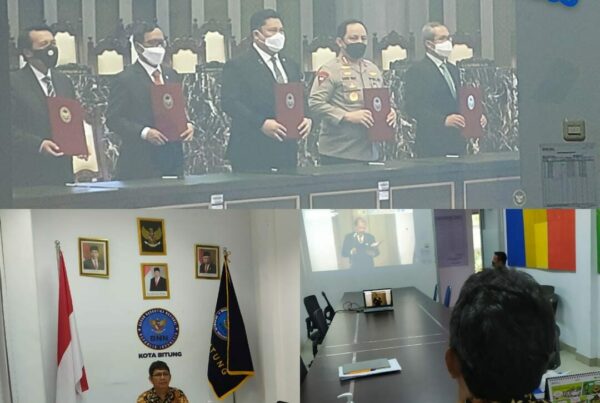 Mengikuti Kegiatan Penandatanganan Nota Kesepahaman dan Pedoman Kerja Bersama tentang SPPT-TI