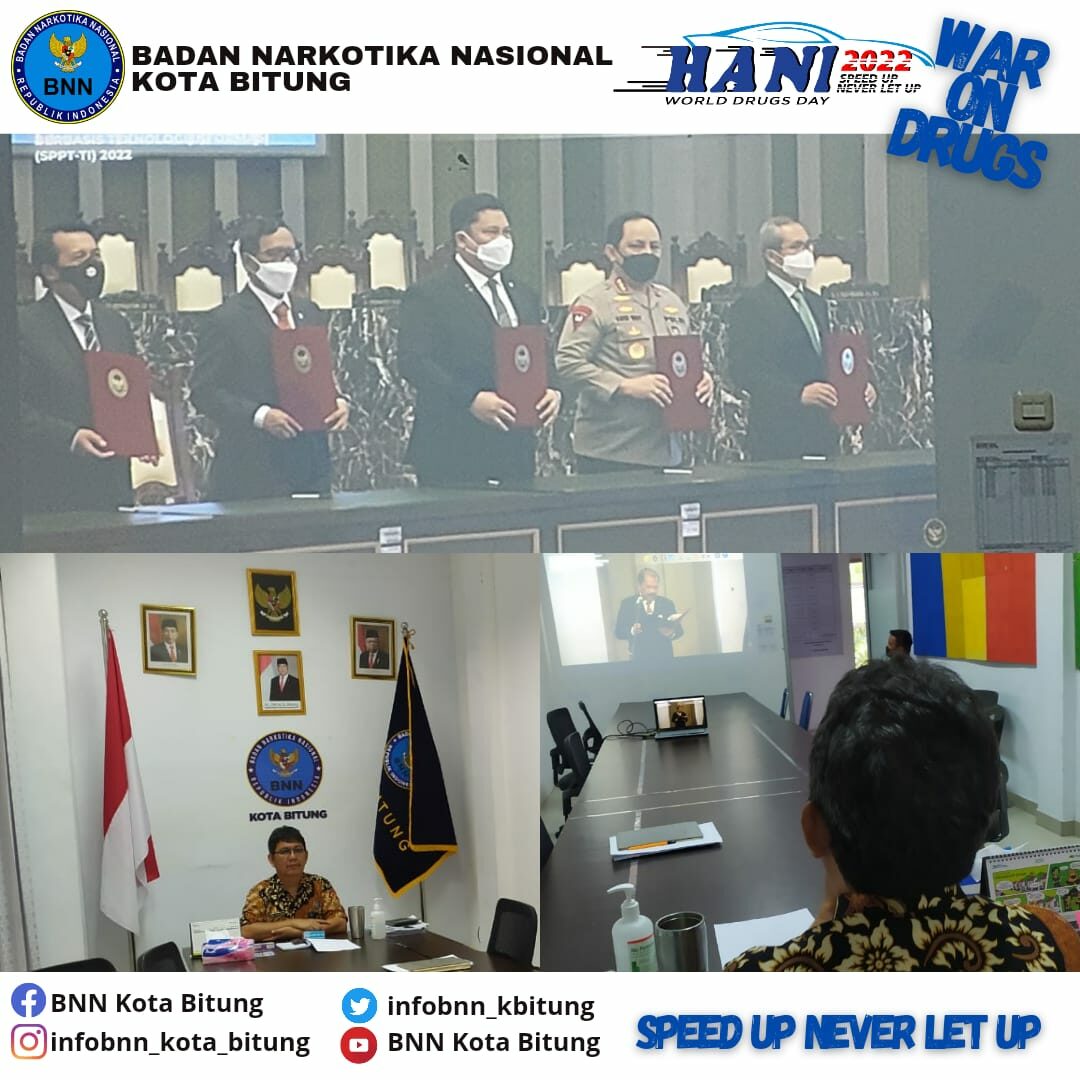 Mengikuti Kegiatan Penandatanganan Nota Kesepahaman dan Pedoman Kerja Bersama tentang SPPT-TI melalui Virtual Mengikuti Kegiatan Penandatanganan Nota Kesepahaman dan Pedoman Kerja Bersama tentang SPPT-TI