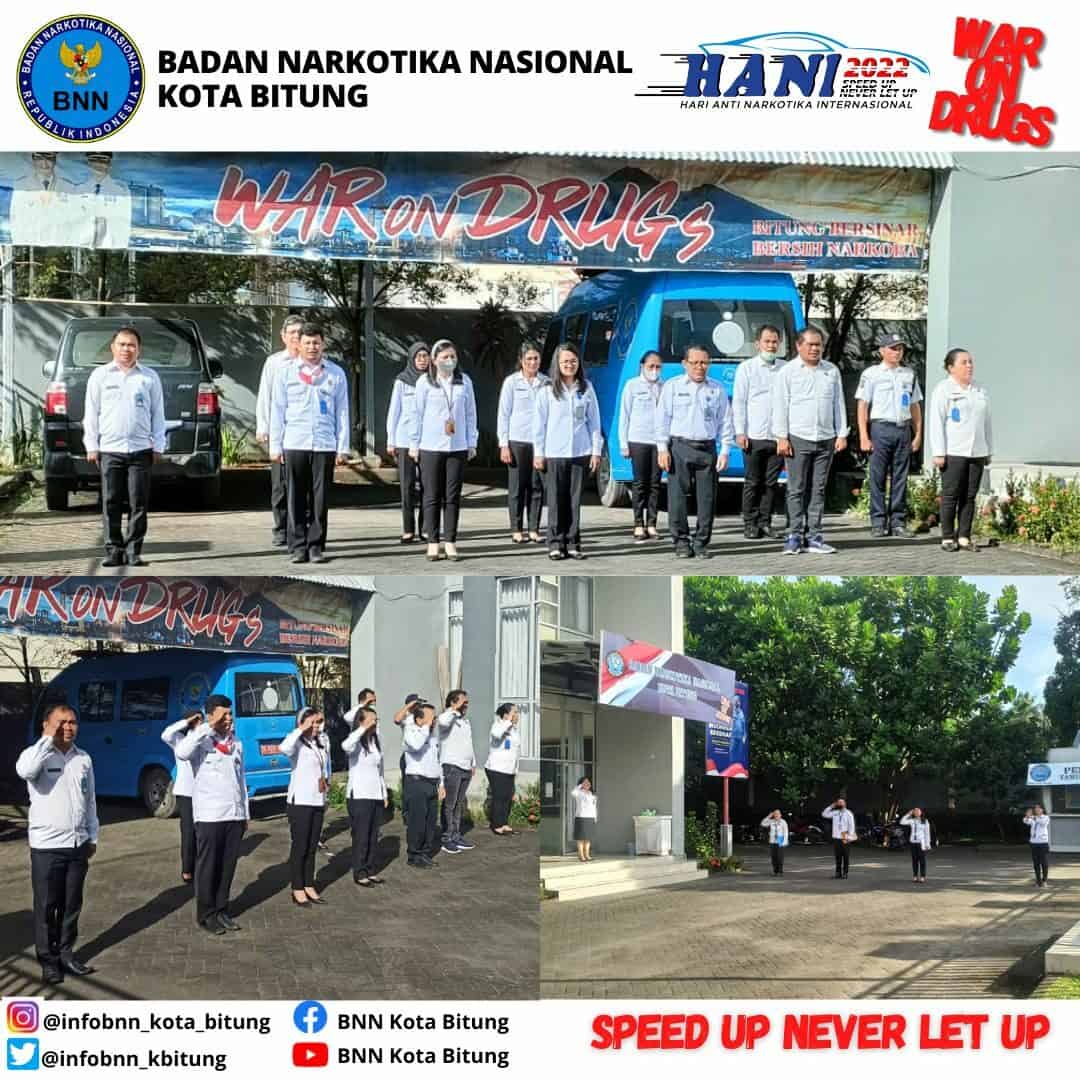 Pelaksanaan Apel Pagi Lingkungan BNN Kota Bitung Konsep Otomatis