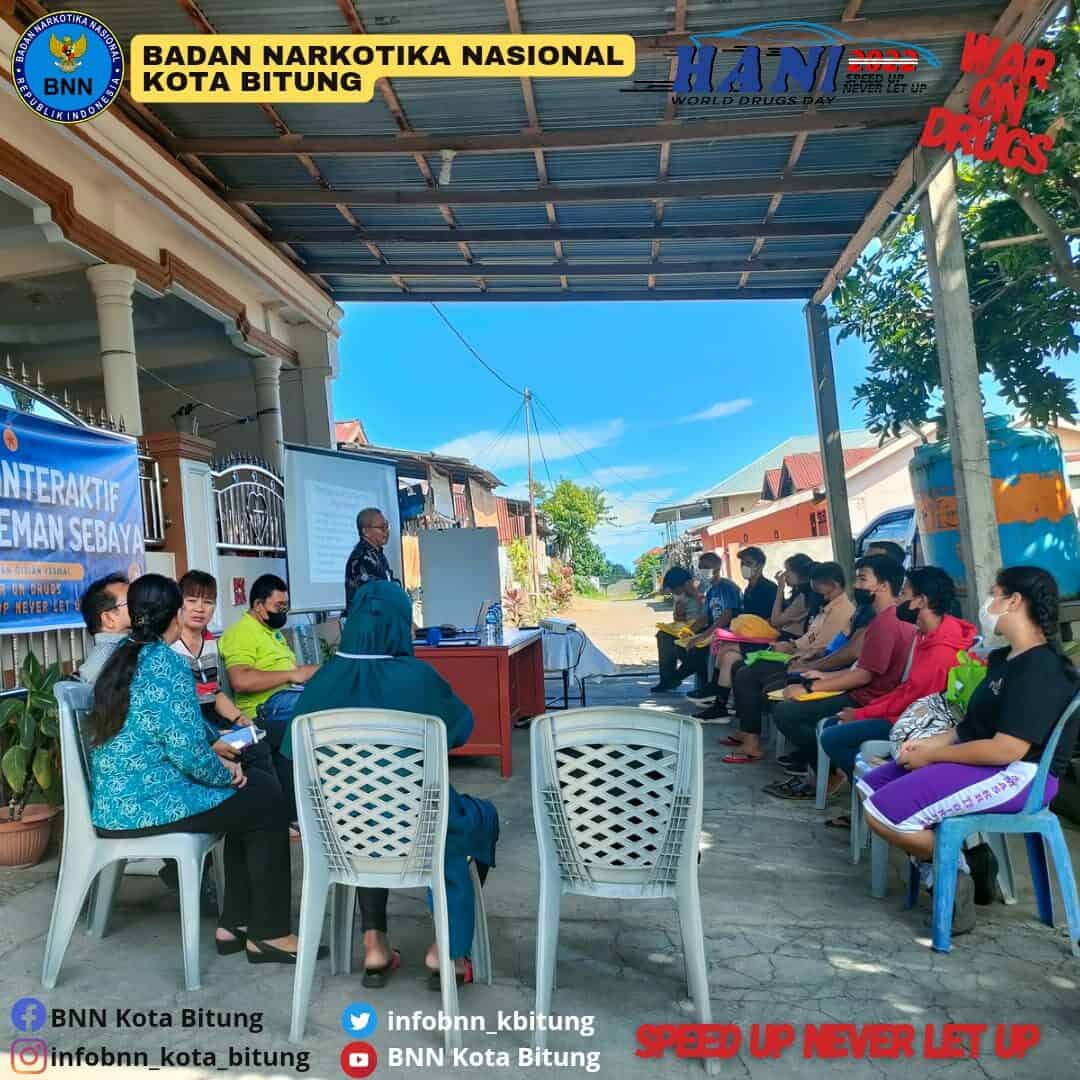 BNN Kota Bitung melaksanakan Dialog Interaktif Remaja Teman Sebaya Pertemuan ke-1 Konsep Otomatis