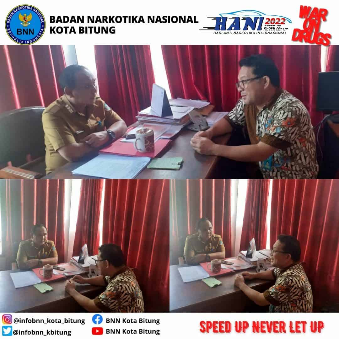 BNN Kota Bitung melaksanakan Koordinasi dalam rangka fasilitasi advokasi program ketahanan keluarga anti narkoba berbasis sumber daya pembangunan desa Konsep Otomatis