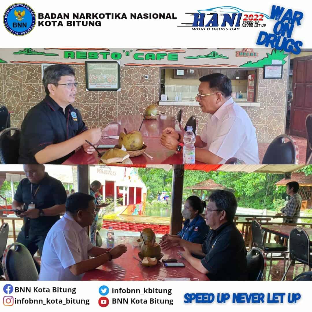 BNN Kota Bitung berkoordinasi dengan Walikota Bitung terkait Giat Sea Port Interdiction Task Force yang akan dilaksanakan di Kota Bitung pada Agustus 2022 BNN Kota Bitung berkoordinasi dengan Walikota Bitung terkait Giat Sea Port Interdiction Task Force yang akan dilaksanakan di Kota Bitung pada Agustus 2022