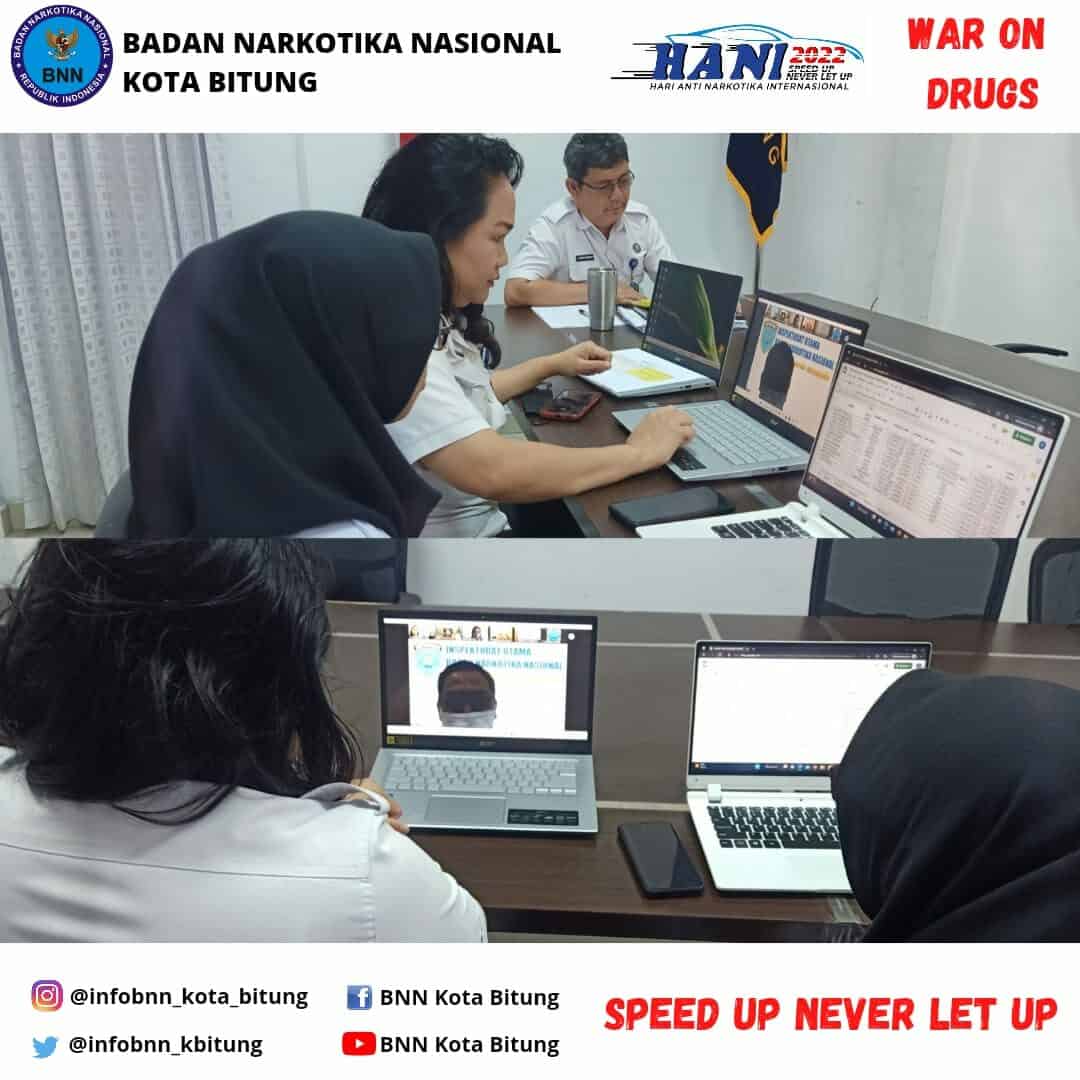 BNN Kota Bitung mengikuti Sosialisasi Pedoman UKI (Verifikasi Data Status Kepegawaian PPNPN di Lingkungan Badan Narkotika Nasional) secara virtual Sosialisasi Pedoman UKI (Verifikasi Data Status Kepegawaian PPNPN di Lingkungan Badan Narkotika Nasional) secara virtual