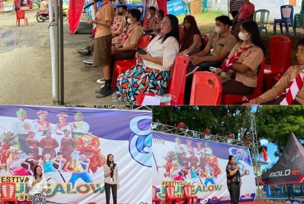 Sosialisasi 'War On Drugs' Kepada Siswa Siswi SMA Kecamatan Maesa dalam kegiatan Festival Bungalow