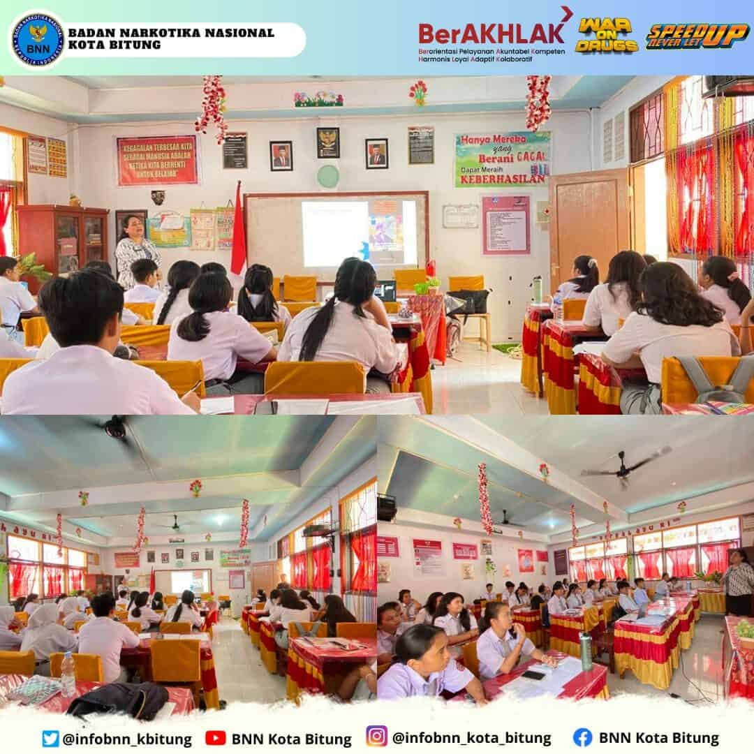 Sosialisasi Bahaya Narkotika kepada Siswa/i SMAN 2 Bitung