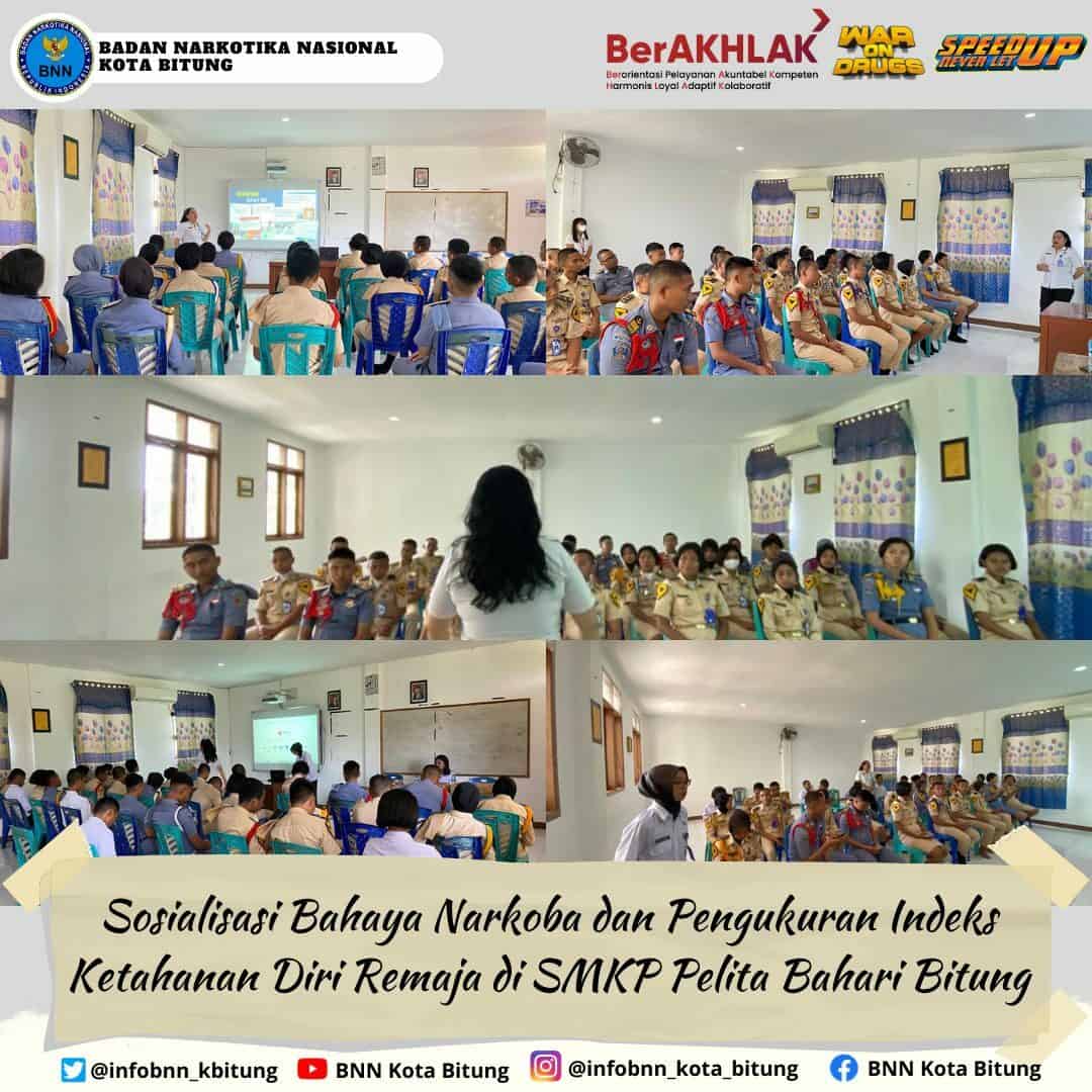 Sosialisasi Bahaya Narkoba pada Siswa/i SMKP Pelita Bahari Bitung