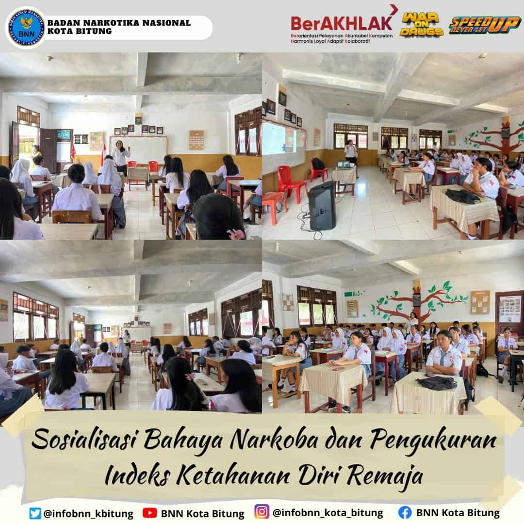 Sosialisasi Bahaya Narkoba kepada Siswa/i SMAN 4 Bitung