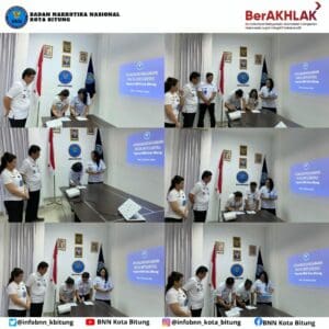 Penandatanganan Pakta Integritas dan Perjanjian Kontrak BNN Kota Bitung Tahun 2024