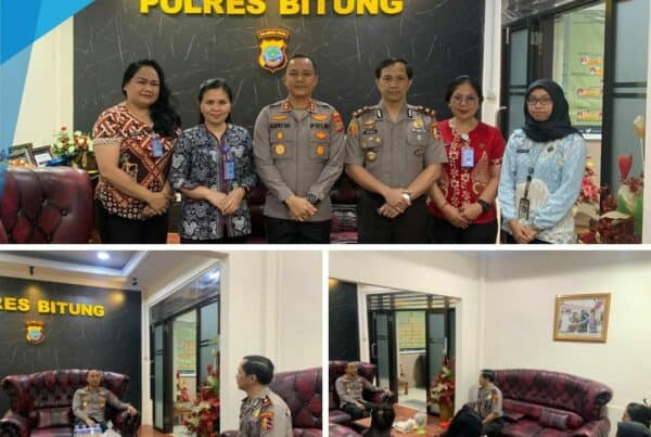 Kunjungan Kerja Kepala BNN Kota Bitung dengan Kepala Kepolisian Resor Bitung